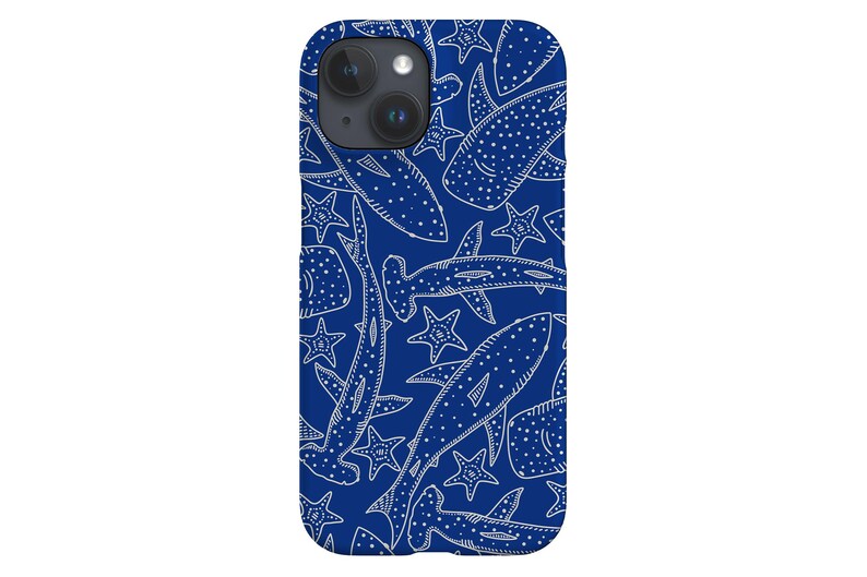 Sharks & Starfish Phone Case Sea Ocean Cover for iPhone 16 15 14 13 12
