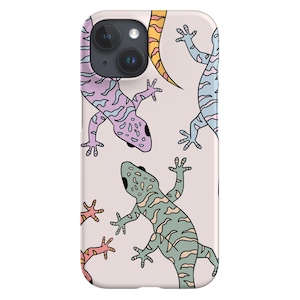 Oversized Lizards Phone Case | Cute Reptile | Cover for iPhone 15 14 13 12 11 SE Max Pro - Samsung Galaxy S24 - Google Pixel 8 | Pastel