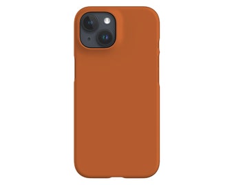 Plain Block Limited-Edition Phone Case | Minimalist Colour | Phone Case For iPhone 13 12 11, Samsung Galaxy, Google Pixel | Burnt Orange