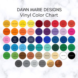 May include: Vinyl color chart with a variety of colors, including signal yellow, light yellow, brimstome yellow, burgundy, dark red, red, light red, orange red, light orange, pastel orange, coral, purple, violet, lavendar, lilac, pink, soft pink, deep sea blue, steel blue, dark blue, king blue, brilliant blue, blue, traffic blue, gentian blue, sky blue, light blue, ice blue, turquoise blue, turquoise, mint, dark green, green, light green, yellow green, lime green, brown, nut brown, light brown, beige, cream, white, black, dark grey, grey, light grey, silver metallic, gold metallic, and copper metallic.