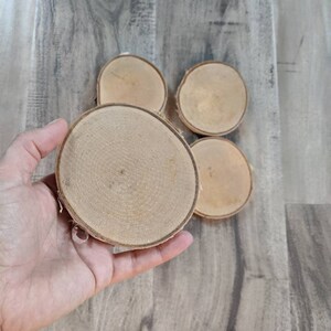 Personalisierte Untersetzer - Holz Untersetzer - Baum Untersetzer - benutzerdefinierte Untersetzer mit Ihrem Logo oder Namen-Set von 4
