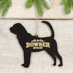 Personalized Bloodhound Christmas Ornament, Dog Gift,