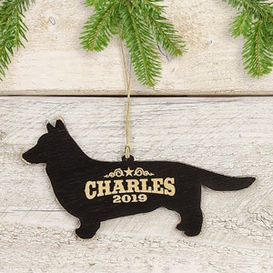 Personalized Cardigan Welsh Corgi Dog Christmas Ornament, Dog Gift