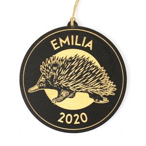 Personalized Echidna Christmas Ornament