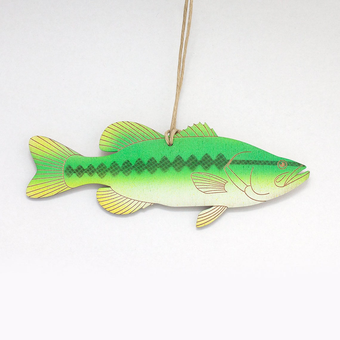 Largemouth Bass Christmas Ornament Etsy