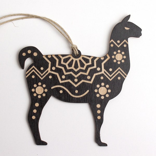 Llama Christmas Ornament