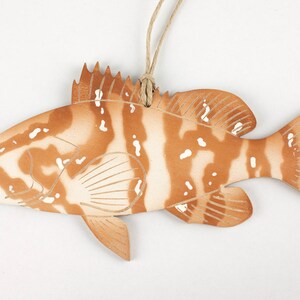 Nassau Grouper Fish Christmas Ornament