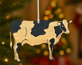 Cow Christmas Ornament