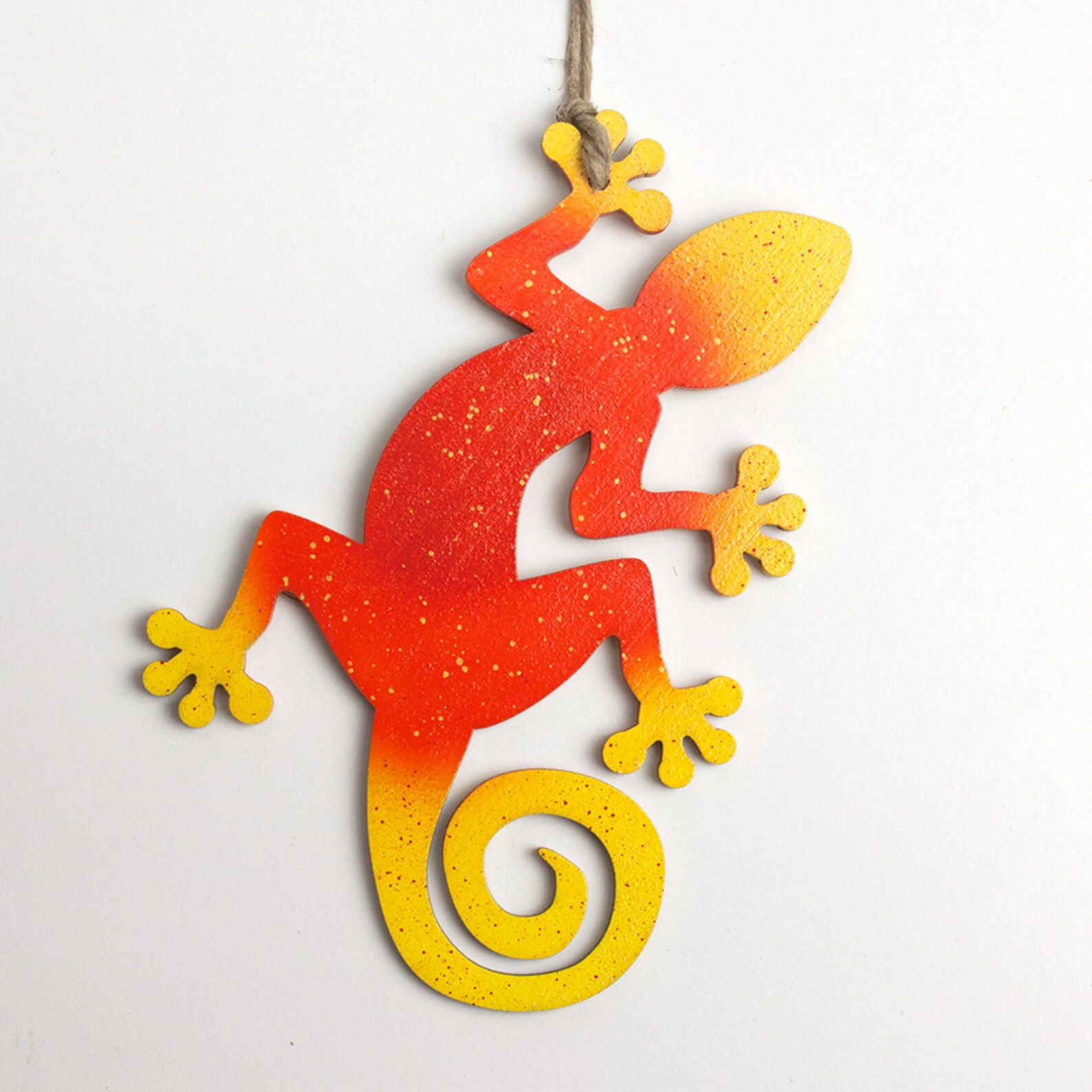 Lizard Gecko Christmas Ornament blue or Red Etsy