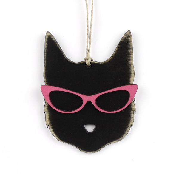 Cat Wearing Glasses Etsy
