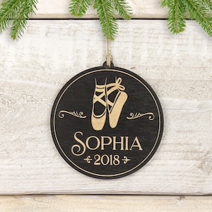 Personalized Ballerina Christmas Ornament, Ballet Ornament, Ballerina Gift, Dance Ornament, Dancer Gift