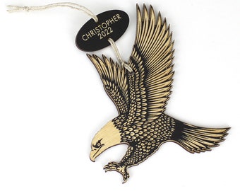 Personalized American Bald Eagle Ornament