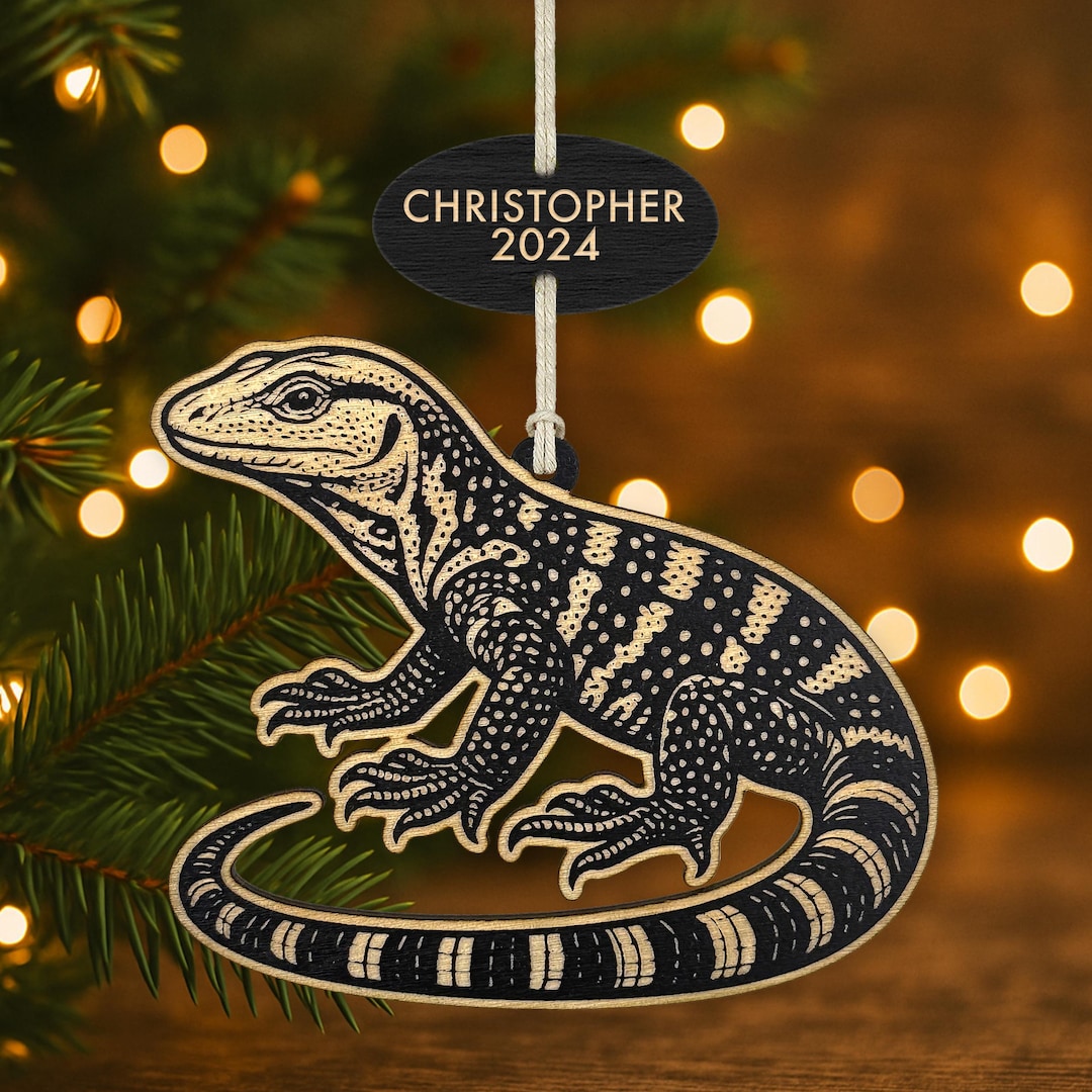 Personalized Cumingi Monitor Ornament – Laser-cut Baltic Birch Water ...
