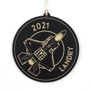 Personalized F-35 Lighting II #2 Fighter Jet Airplane Christmas Ornament