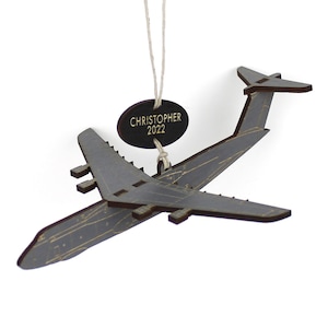 C-5 Galaxy Airplane Ornament with Personalized Tag