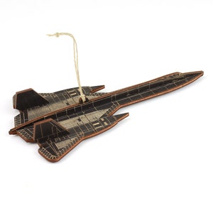 SR-71 Blackbird Airplane Christmas Ornament