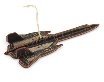 SR-71 Blackbird Airplane Christmas Ornament