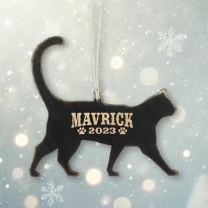 Personalized Cat Ornament, Cat Ornament, Custom, Gift for Cat Lover, Fur Baby, Cat Gift
