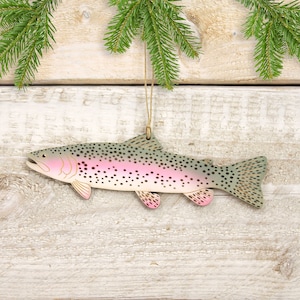 Rainbow Trout Fish Christmas Ornament