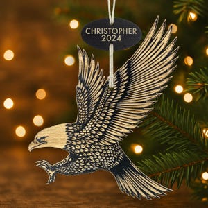 Personalized American Bald Eagle Ornament
