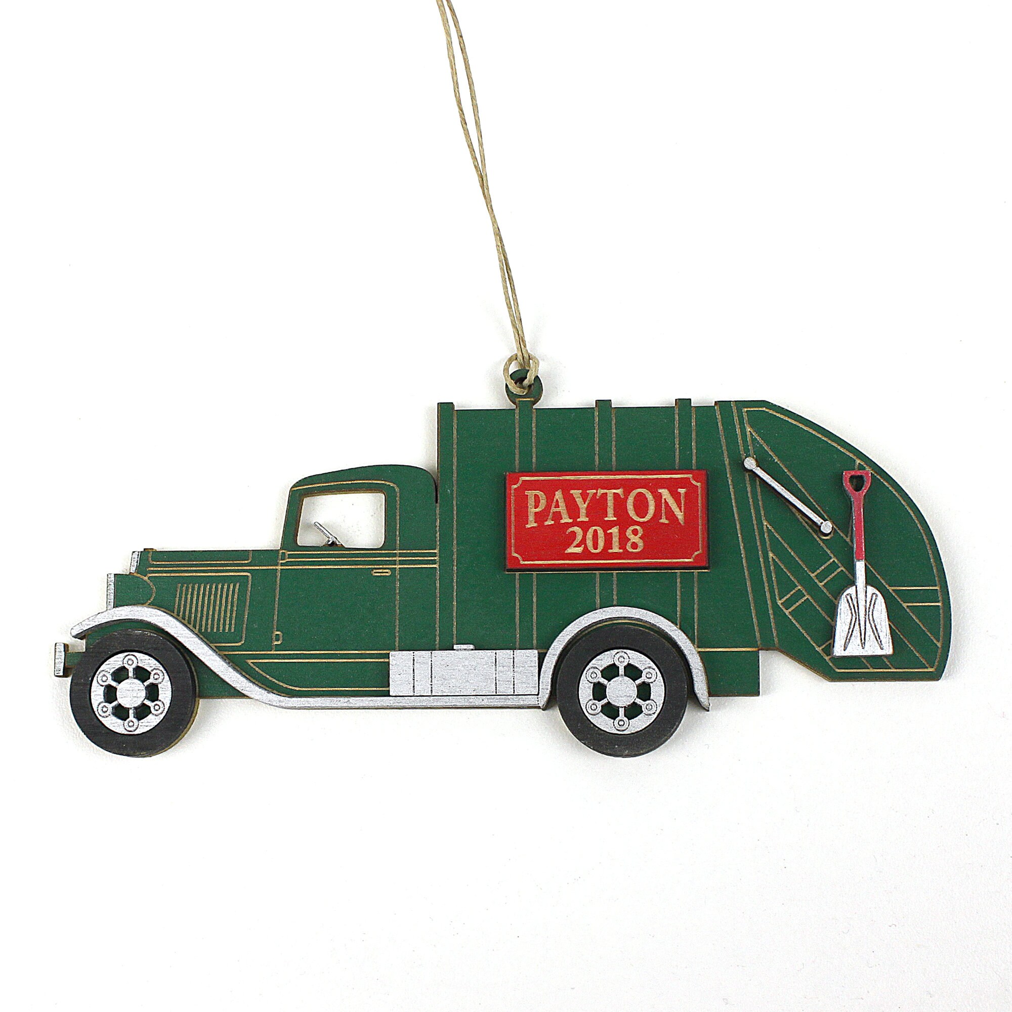 Personalized Garbage Truck Christmas Ornament laser Engraved Etsy