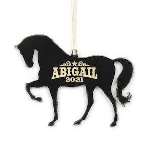 Personalized Horse Christmas Ornament