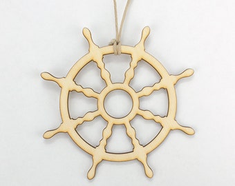 Captains Ship Wheel Ornament