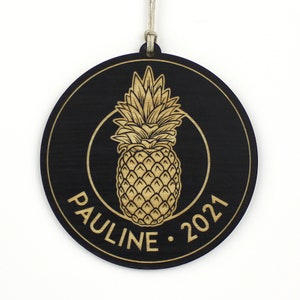 Personalized Pineapple Christmas Ornament