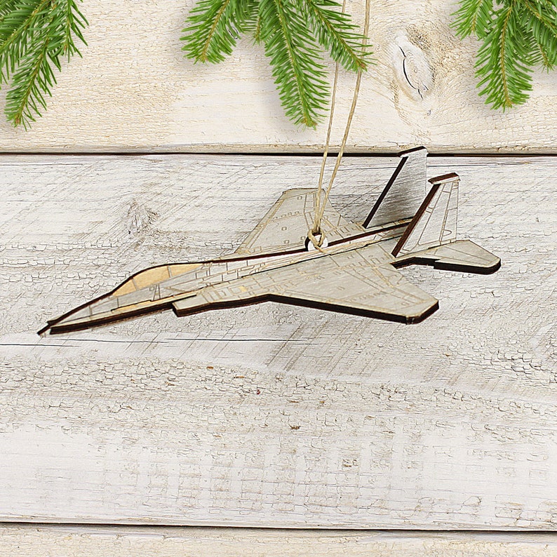 F-15 Fighter Jet Airplane Christmas Ornament | Etsy