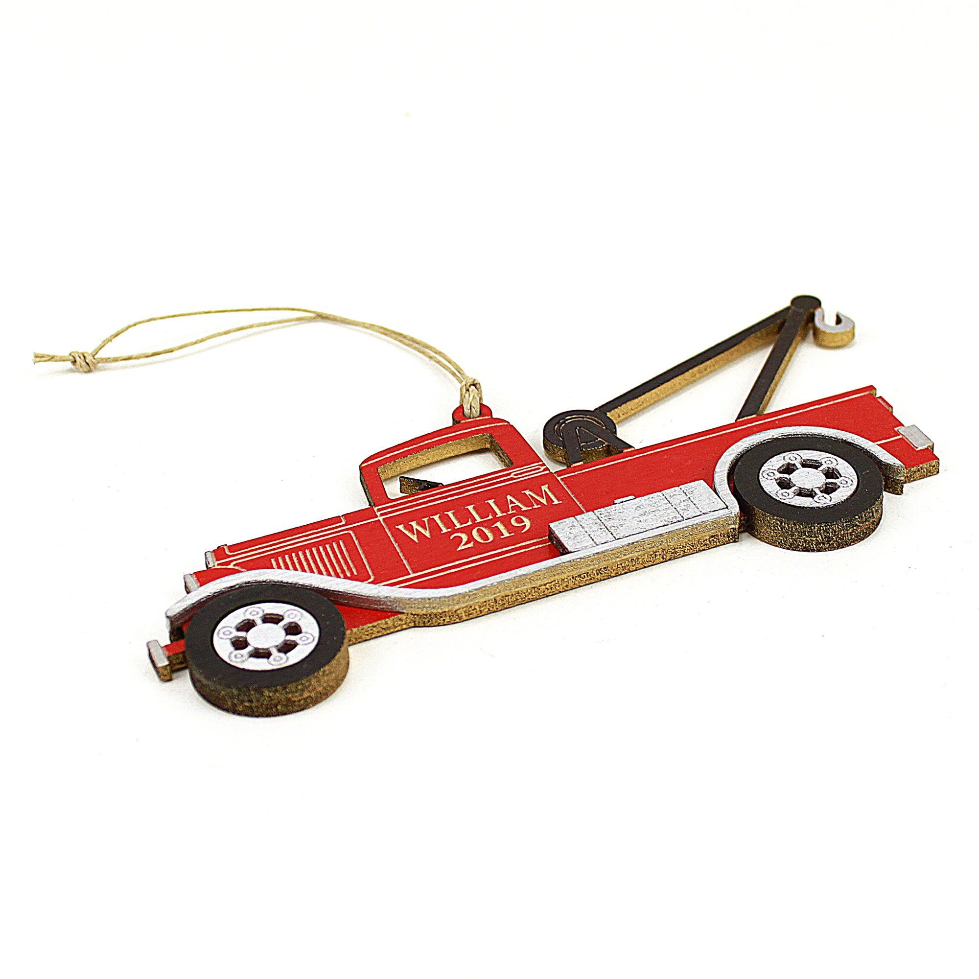 Personalized Tow Truck Christmas Ornament laser Engraved Etsy Norway