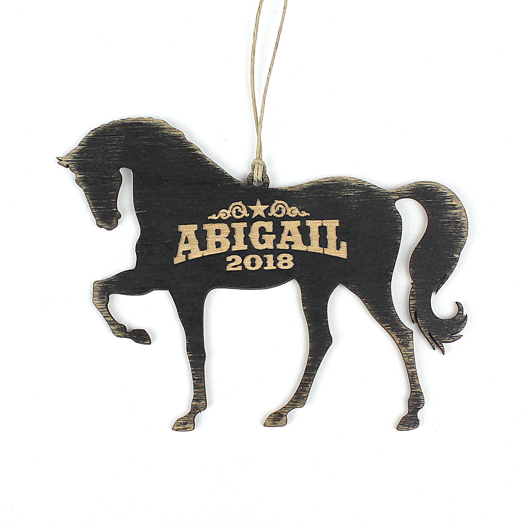 Personalized Horse Ornament Horse Gift Walking Etsy