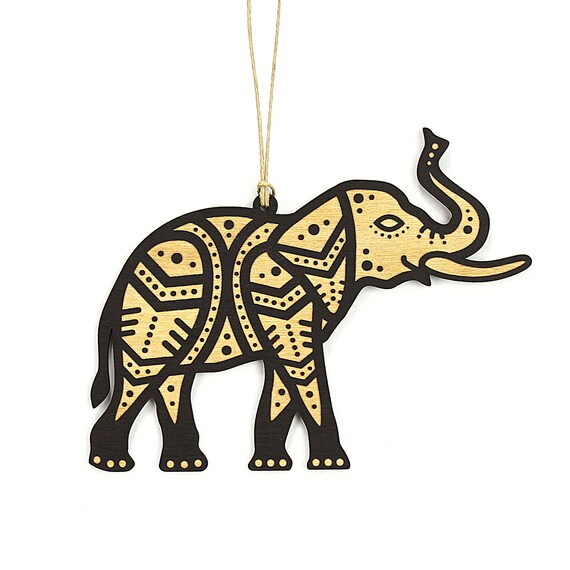 Elephant Christmas Ornament Elephant Gift Etsy