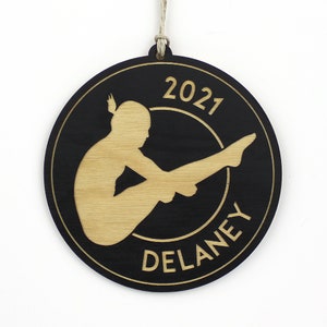 Personalized Diving Ornament (Female), Swimming Ornament