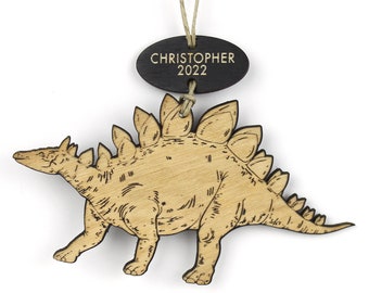 Personalized Stegosaurus Ornament