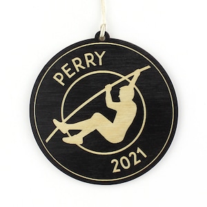 Personalized Pole Vaulter Ornament (Male)