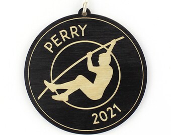 Personalized Pole Vaulter Ornament (Male)
