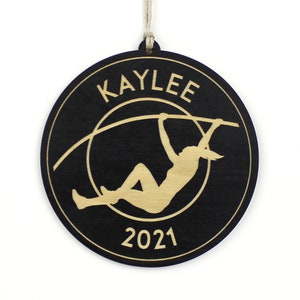 Personalized Pole Vaulter Ornament (Female)