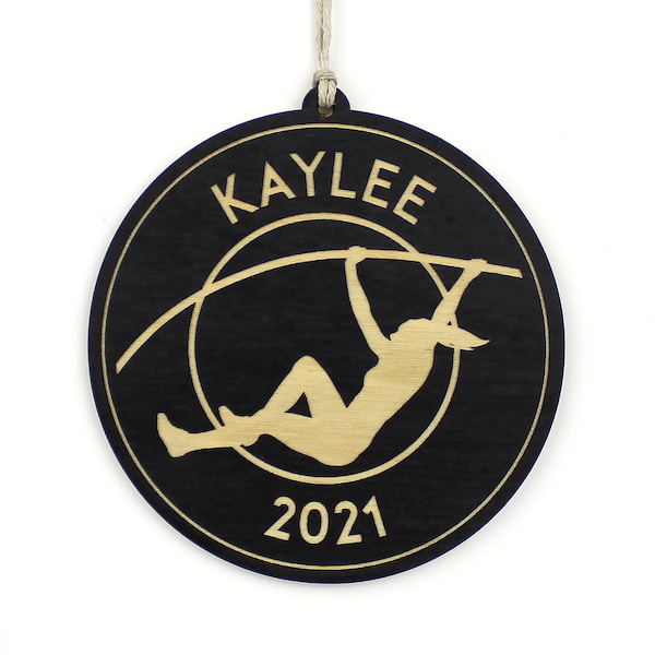 Personalized Pole Vaulter Ornament (Female)