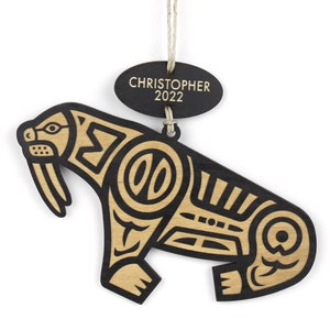 Personalized Walrus Ornament