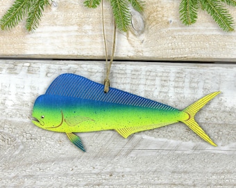 Dolphin Fish Mahi Mahi Dorado Christmas Ornament