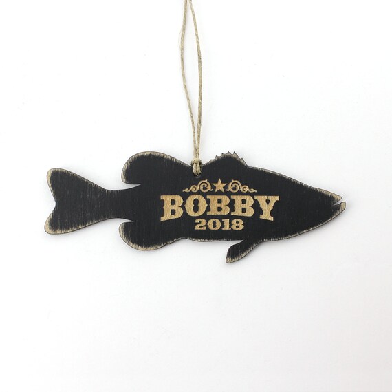 Ornament - Black - PERSONALIZED Bass Ornament - Black - PERSONALIZED Bass
