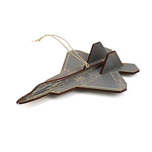 F-22 Raptor Fighter Jet Airplane Christmas Ornament
