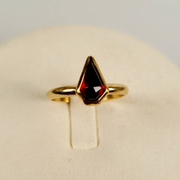 Red Garnet 14k Gold Filled Ring