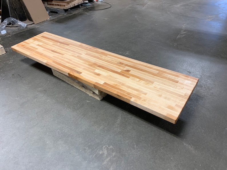 Maple Butcher Block Countertop In Any Custom Size Kitchen Etsy