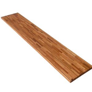Premium Red Oak Butcher Block Tops – 1.5&quot; Thick - Ideal for Coffee Tables, Shelves, and Bars