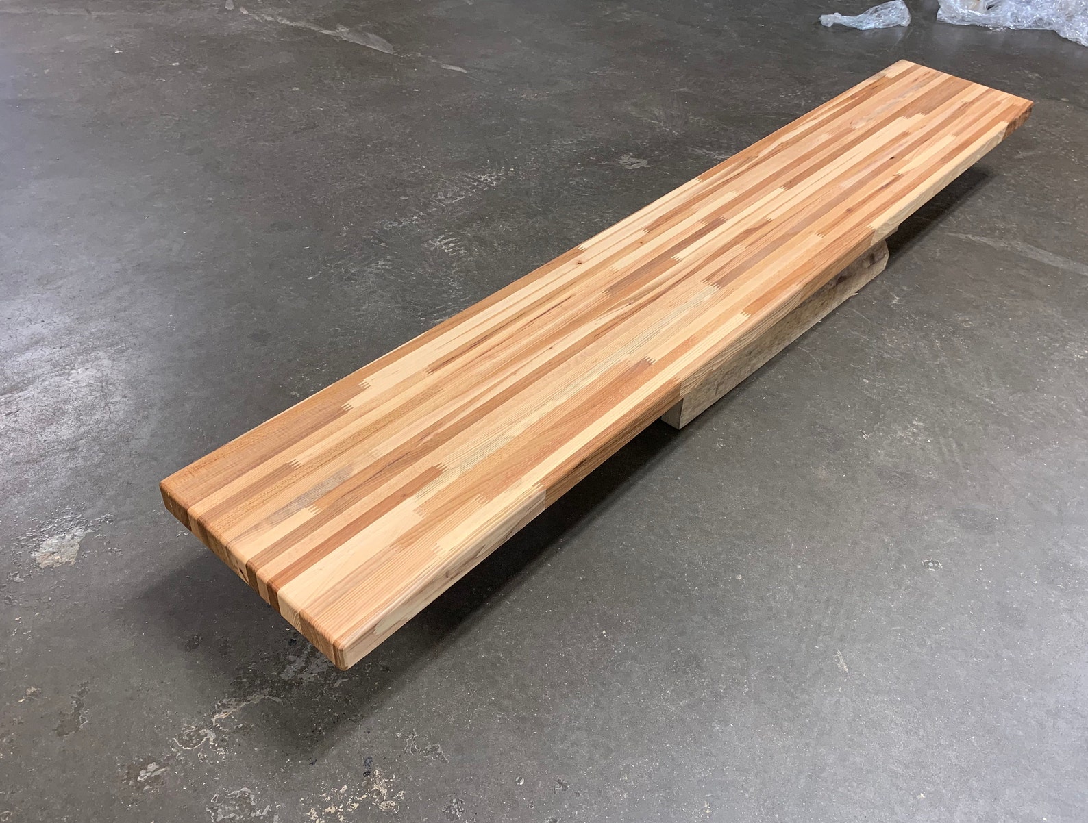 Hickory Butcher Block Wood Shelf Any Size You Need Etsy