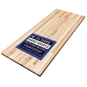 Maple Butcher Block Shelf, Bar Top, Countertop - 1.5" Thick - Custom Sizes Available