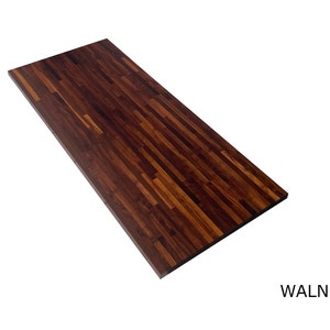 Walnut Butcher Block Top - Grown and Made in the USA - Ideal for Kitchen Island, Countertop, Workbench, or Desk - 1.5&quot; Thick