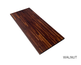 Walnut Butcher Block Top - Grown and Made in the USA - Ideal for Kitchen Island, Countertop, Workbench, or Desk - 1.5" Thick