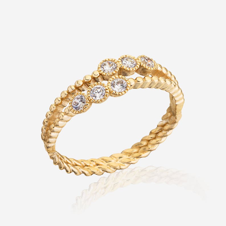 Birthstone ring Gemstone ring gold stack ring mothers rings clea Birthstone ring Gemstone ring gold stack ring mothers rings clea